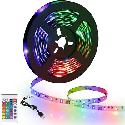 Comely - 5m led -Band, led rgb rgb Flexible rgb, led -led -led -mehrfarbige Band mit Fernbedienung Image