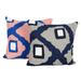 Novica Handmade Modern World Chain-Stitched Cotton Cushion Covers (Pair)