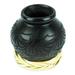 Novica Handmade Exquisite Black Barro Negro Decorative Mini Vase