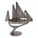 Novica Handmade Metallic Voyage Upcycled Metal Sculpture