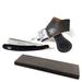 Close Shave Cutthroat Straight Razor Kit w/ Leather Strop & Whetstone Sharpener