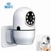 SNNROO Plug in Security Cameras Home Security Camera with Mobile App Smart Security Camera Mini Surveillance Baby Camera Wifi Camera for Office Indoor with IR Night Vision 2-Way Audio