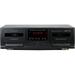 Pyle Dual Cassette Deck Stereo - Excellent Hi-Fi Sound Compact and Portable Tape Recorder Player with Digital Professional Noise Reducing System and RCA Cables Record & Play Audio and Music