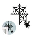 Doolland Halloween Door Corner Sign Spider Bat Tombstone Pumpkins and Ghosts Door Corner Decor Wood Halloween Door Corner Sign for Halloween Home and Party Door Right Angle Halloween Sign