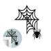 Doolland Halloween Door Corner Sign Spider Bat Tombstone Pumpkins and Ghosts Door Corner Decor Wood Halloween Door Corner Sign for Halloween Home and Party Door Right Angle Halloween Sign