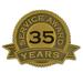 PinMart s 35 Year of Service Award Lapel Pin - 25 Pack