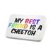 Porcelein Pin My best Friend a Cheetoh Cat from United States Lapel Badge â€“ NEONBLOND