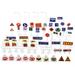 56Pcs Children s Toys Street Traffic Sign Delicate Road Signal Signage Scene