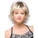 Mnycxen Women Short Rose Net Full Gold Synthetisch Hiar Wig Costume Wigs