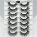 Pjtewawe Eyelashes False Eyelashes Lashes 5 Pairs Soft Lashes 3D 6D Volume Fluffy Frihappy Eyelashes Packs