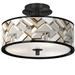 Craftsman Mosaic Black 14" Wide Ceiling Light