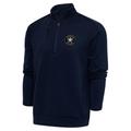 Men's Antigua Navy Houston Astros Big & Tall Metallic Generation Quarter-Zip Jacket