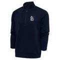 Men's Antigua Navy St. Louis Cardinals Big & Tall Metallic Generation Quarter-Zip Jacket