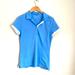 Nike Tops | Nike Golf Womens Medium Sky Blue Short Sleeve Tour Performance Golf Polo Rr9 | Color: Blue/White | Size: M