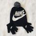 Nike Accessories | Nike Kids Beanie Hat And Gloves Set | Color: Black/White | Size: Osbb