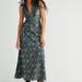 Free People Dresses | Free People Lana Printed Midi Dress | Color: Blue/Green | Size: 0