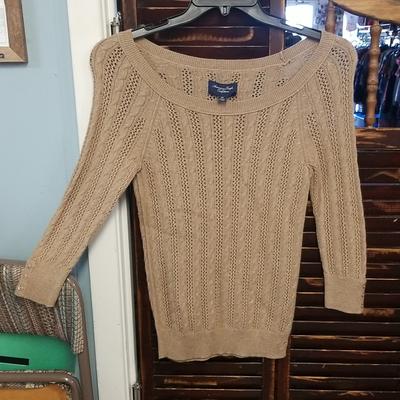 American Eagle Outfitters Sweaters | American Eagle Tan Sweater | Color: Tan | Size: M