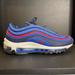 Nike Shoes | Nike Air Max 97 Size 6.5 Big Kids/Women’s 8 (Box Included) | Color: Blue/Red | Size: 6.5b