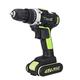 Mengmiao Rechargeable 48V Cordless Drill Driver Improvement Projects Battery Electric Screwdriver LED Work Light Lithium-Ion Combi Drill (Style3(EU), 10.4 * 18.5 * 20 cm)