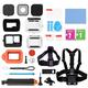 Accessories for GoPro Hero 12/11/10/9 Floaty Waterproof Diving Case Silicone Protector Screen Lens Tempered Glass Windslayer Noise Muffler Head Chest Strap Mount Kits