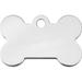 Chrome Bone Personalized Engraved Pet ID Tag, Small, Silver