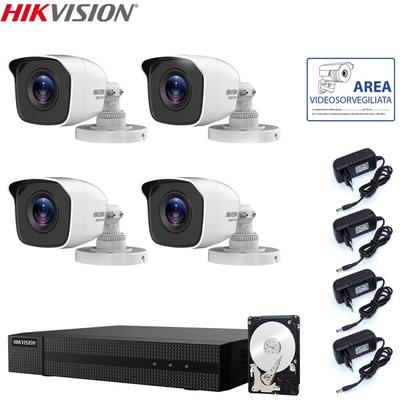 Hikvision - videoüberwachungsset dvr 4 kanäle 4 kameras 2 mpx hd 2 tb