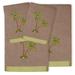 Linum Home Textiles 4 Piece Turkish Cotton Towel Set Terry Cloth/Turkish Cotton in Brown | 27 W in | Wayfair EDR10-2BT2HT-PALMERA