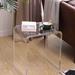 Acrylic Side Table, 16" L x 12" W x 18" H Transparent Small Side Table, Acrylic End Table Clear Nightstand and Stool