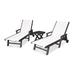 POLYWOOD Coastal 3-piece Wheeled Chaise Set