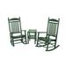 POLYWOOD Jefferson 3-piece Outdoor Rocking Chair Set