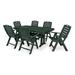 POLYWOOD Nautical 7-piece Outdoor Dining Set