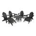 POLYWOOD Long Island Adirondack Chair 9-Piece Conversation Group