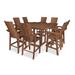 POLYWOOD Modern Adirondack 9-Piece Farmhouse Bar Set