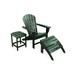 POLYWOOD South Beach Adirondack Chair 3-Piece Set