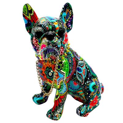Interior Illusions Plus Sitting Flower French Bulldog with Necklace - 8