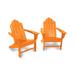 POLYWOOD Long Island Adirondack Chair 2-Piece Set