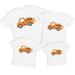 7 ate 9 Apparel Matching Family Happy Halloween Shirts - Vintage Truck Shirt - Pumpkin Patch Truck - White T-Shirt 3T