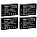 Kastar 4-Pack Battery Replacement for Kodak EasyShare DX7630 EasyShare DX7790 EasyShare P712 EasyShare P850 EasyShare P880 EasyShare Z730 EasyShare Z730 Zoom EasyShare Z760 EasyShare Z760 Zoom