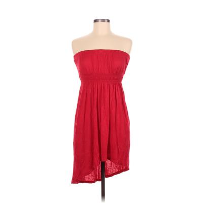 Body Central Casual Dress - High/Low: Red Print Dresses - Women's Size Medium