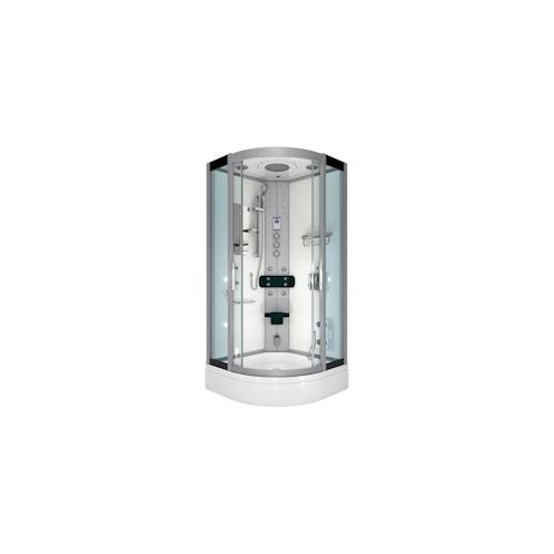 Dampfdusche Duschtempel Sauna Dusche Duschkabine D46-60T3 100×100 cm ohne 2K Scheiben Versiegelung