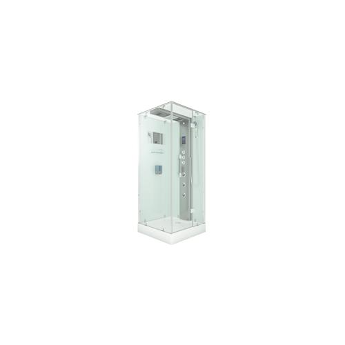 Dampfdusche Duschtempel Sauna Dusche Duschkabine D38-00R3-EC 80×80 cm mit 2K Scheiben Versiegelung