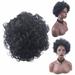 Pjtewawe wig African Short Curly Hair Women s Fashion European And American Puffy Black Small Curly Wig Set