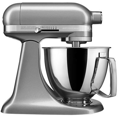KitchenAid KSM3316XCU Mini Plus 3.5 Qt. Contour Silver Tilt Head Countertop Mixer