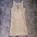 Zara Dresses | *Nwot* Zara Knit Crochet Sleeveless Dress | Color: Cream/Tan | Size: M