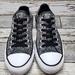 Converse Shoes | Converse Chuck Taylor All Star Animal Print Reflective Ox Sneakers Women Size 7 | Color: Black/Silver | Size: 7