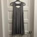 American Eagle Outfitters Dresses | American Eagle Black And White Striped Sleeveless T Shirt Dress, Size M | Color: Black/Gray | Size: M