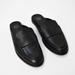 Urban Outfitters Shoes | Classic Black Leather Slide Loafers, Basic Spring Slides, Chunky Summer Mules | Color: Black | Size: 6