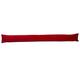 Red Velvet Draught Excluder French Patio Door Extra Long Soft Cotton Draft Stopper (6ft)