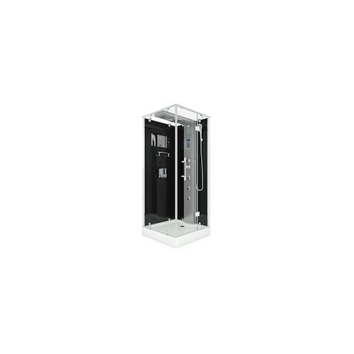 Dampfdusche Duschtempel Sauna Dusche Duschkabine D38-03R2 80×80 cm ohne 2K Scheiben Versiegelung