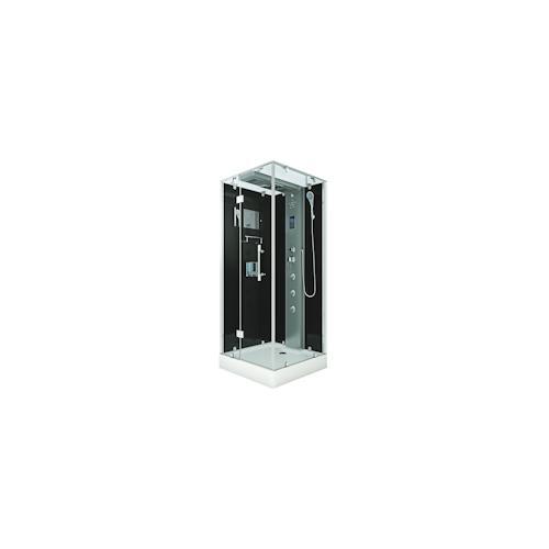 Dampfdusche Duschtempel Sauna Dusche Duschkabine D38-03L2-EC 80×80 cm mit 2K Scheiben Versiegelung